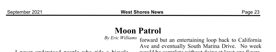 West Shores News Article